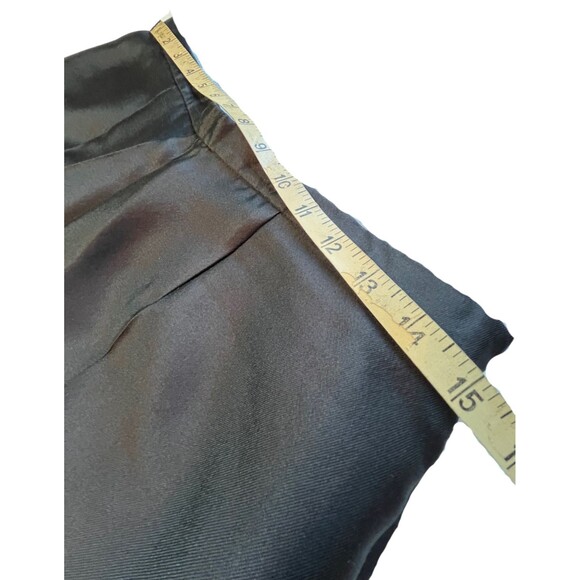Frascara Silk Wool Pants Black Eveningwear Cocktail Wedding Old Money Designer 8 - Picture 6 of 16